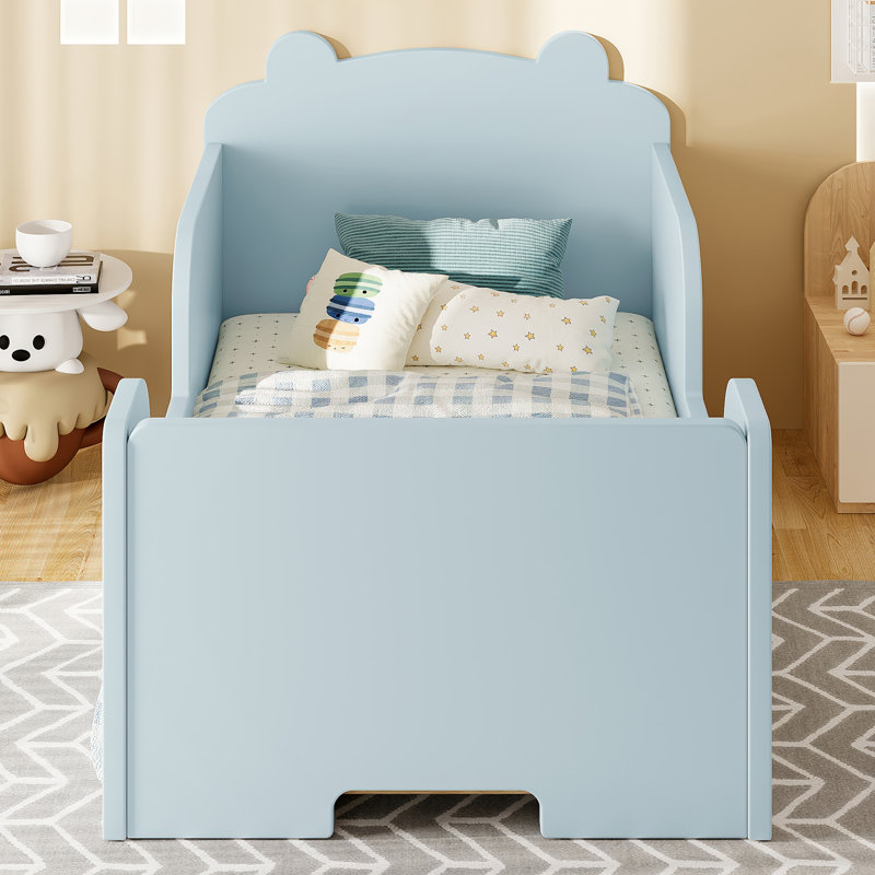 Base de lit pour tout-petits Green Bear, Bleu