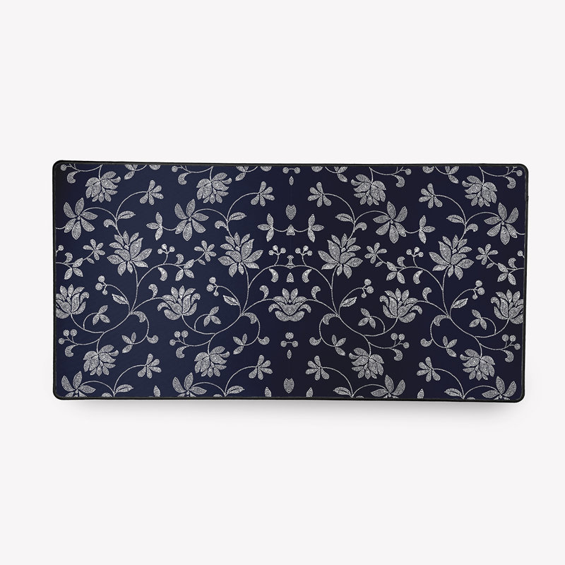 Grand sous-main de bureau Cathrine, Bleu marine