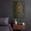 'Celestial Gold A' By Jean Plout Gold Metal Wall Art-1826417152