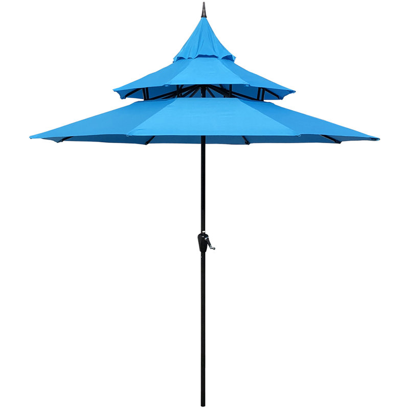 Parasol de marché 9 pi Iyanna, Aigue-marine