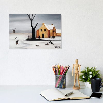 The Mill by Alexander Trifonov - Wrapped Canvas Painting