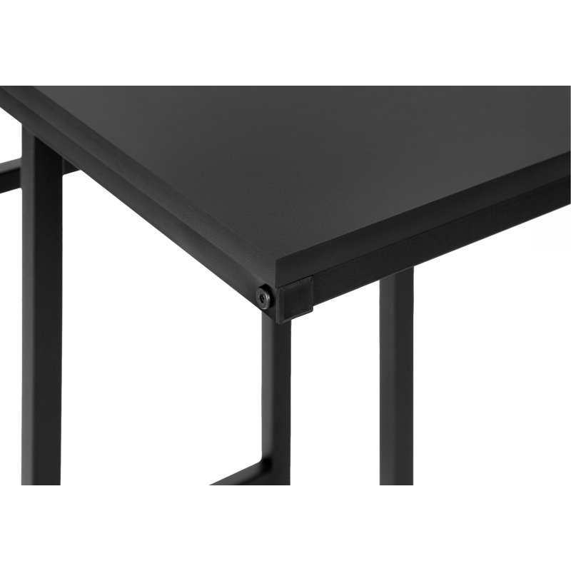 Accent Table, End Table, Metal Frame Side Table, Indoor End Table For Living Space, Black