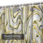 Marble Liquid White Yellow Abstract Gold Shower Curtain with 12 Hooks-129039604