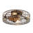 Branagh 19" Enclosed Low Profile Ceiling Fan with LED Lights and Remote Control-319103378