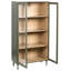 Glass Display Cabinet TINGLEDALE 80 cm Green