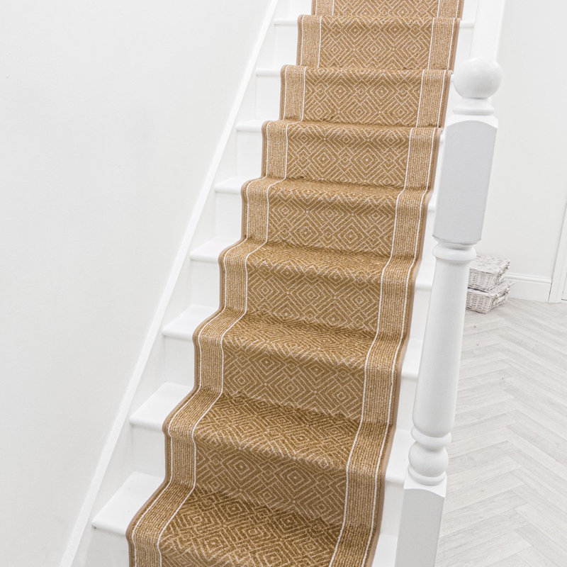 Stair Runner Geometric Machine Tufted Area Rug, Runner 80 x 480 cm