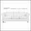 Canapé Chesterfield à accoudoirs roulés 84 po 3 places
