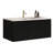36" Bathroom Vanity With Striped Black Oak, White Ceramic Sink, -Oriented Design - Pre-Assembled Oak Look, Increased Storage U Shape-2010306467-2010306466
