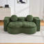 Canapé-lit convertible, canapé-lit moderne pliable en velours côtelé avec mousse à compression, canapé-lit pliant double avec 2 coussins pour le salon, vert