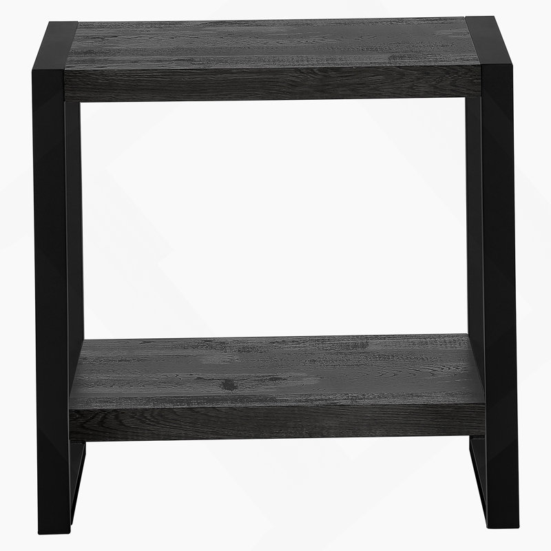 Table d'appoint polyvalente à 2 niveaux pour le côté, la fin ou la table de chevet dans le salon, la chambre à coucher, idéale pour le placement de la lampe et l'affichage décoratif