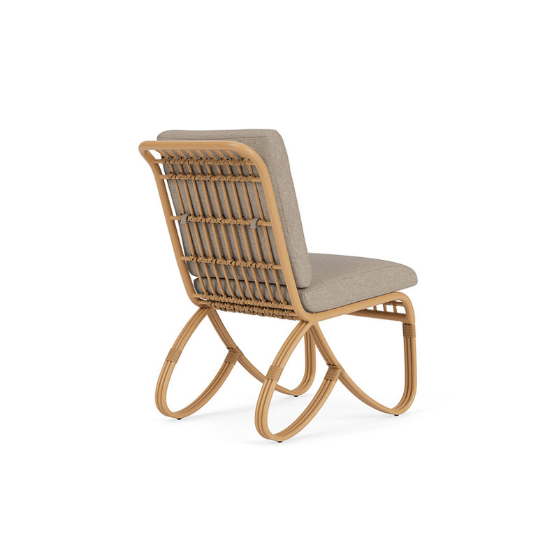Riviera Outdoor Dining Side Chair, Demo Oatmeal