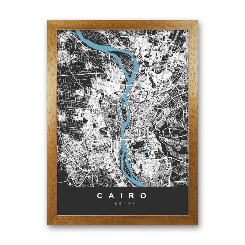 Cairo - Print, Brown Paper, 88cm H x 64cm W x 3cm D