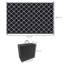 Outsunny Reversible Outdoor Rug w/Carry Bag, 182 x 274cm, Black