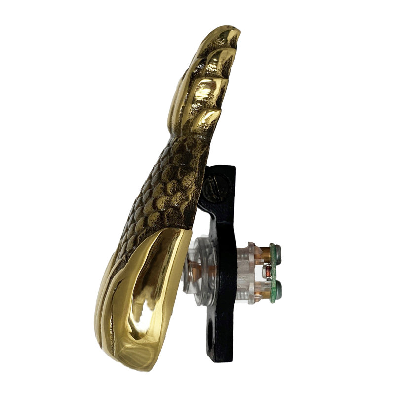 Hospitality Pineapple Push Button, Brass