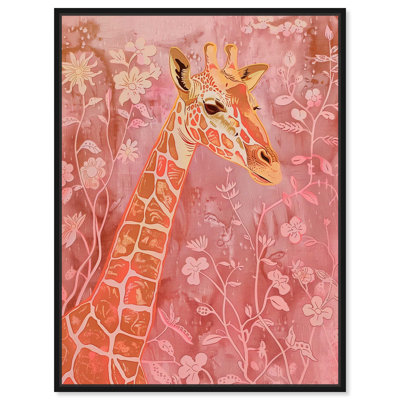 «Peach Jiraf Garden Canvas» par Art Remedy