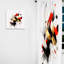 Rideau Harpe rouge et noir abstrait Harith-107609021