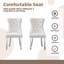 Chaises de salle à manger rembourrées en velours 2 pièces avec pieds en acier inoxydable miroitant or ou argent-1258927028-1258927033