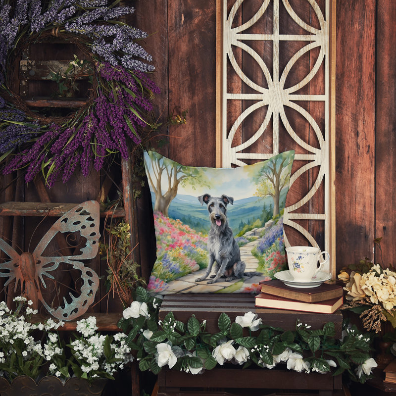 Coussin décoratif intérieur / extérieur Spring Path, H 14 po x l 14 po