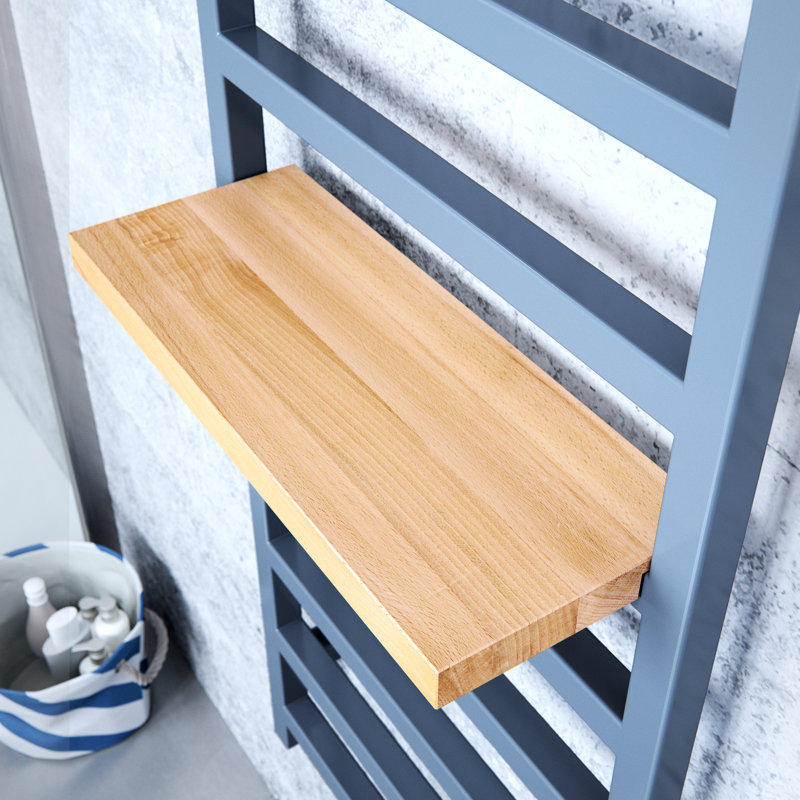 Oak Solid Wood Bracket Shelf, Beech
