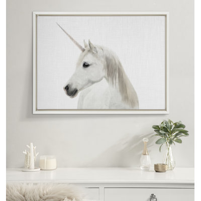 «Unicorn Color» par Simon Te, reproduction d'art sur toile encadrée