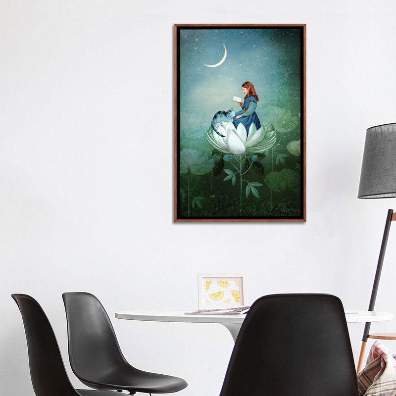 «Easy» par Catrin Welz-Stein - impression d'art graphique, H 60 po x l 40po x P 1,5 po, Pas de tapis