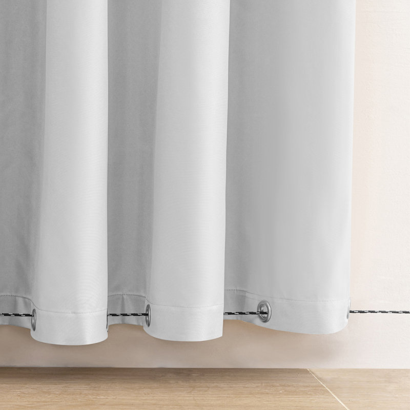 52" W Blackout Polyester Single Curtain Panel, Nimbus Cloud, 52"W x 96"L