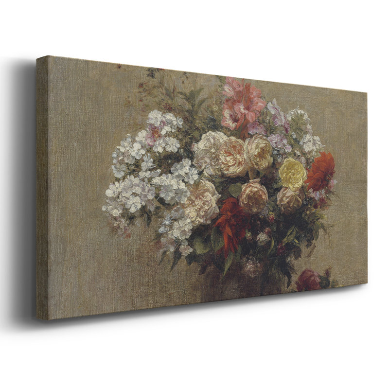 Botanical Series-CDXI- Toile tendue avec châssis tendue, prête à être accrochée, H 21 po x l 41 po, Doré