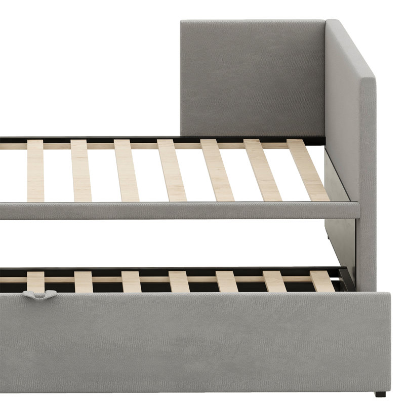 Melech Upholstered Daybed Bed, Gray