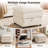 Drago 29'' W Square Upholstered Modern Ottoman-1961306186