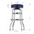 Commercial Grade Chrome Swivel Bar Stool with Vibrant Team Colors  -113702912