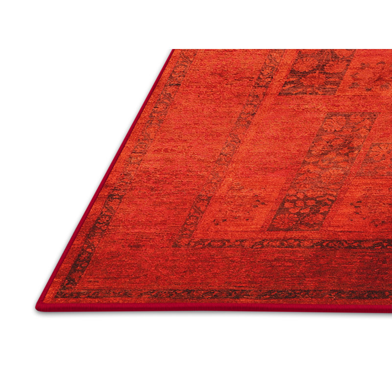 Tapis oriental orange, Rectangle 3 pi x 5 pi
