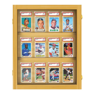 PENNZONI Sports Card Display Case, Holds 12 PSA Graded Sports Cards