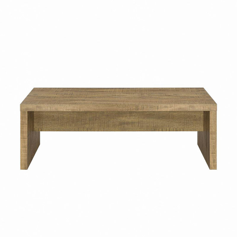 Table basse rectangulaire en bois d'ingénierie, manguier