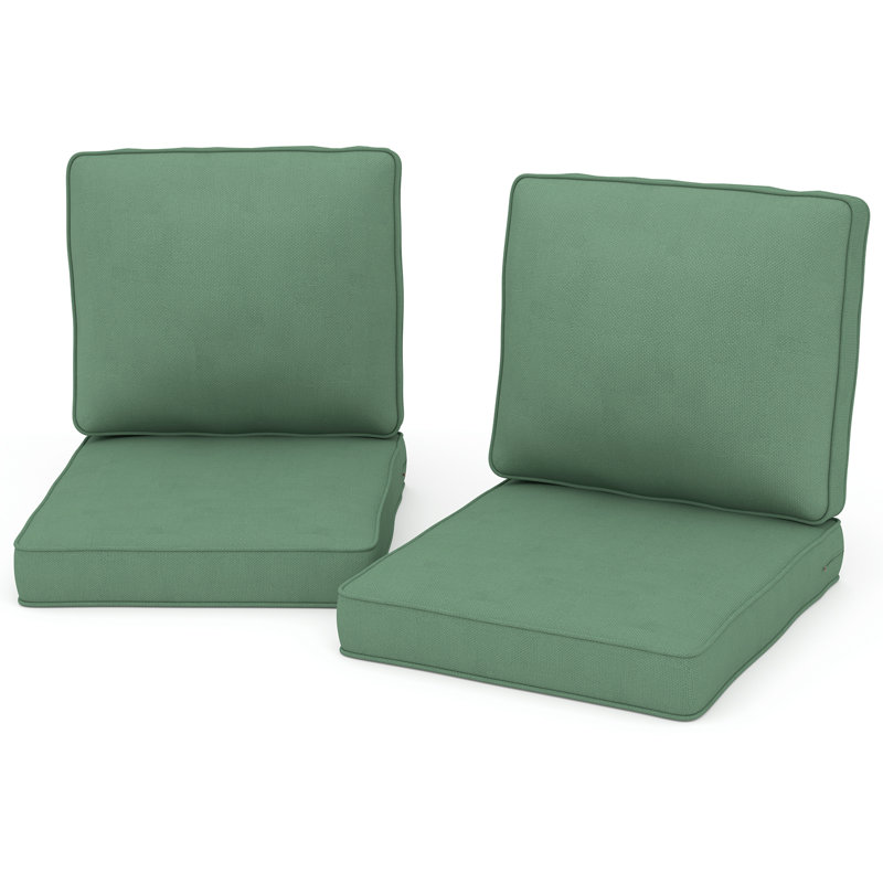 Outdoor 4'' Seat / Back Cushion, Green, 4