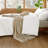 Cozy Winter Collection Bedsure 5 Pieces Cotton Comforter Set with Cotton Waffle Throw Blanket-110189440-110189439