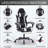 Gaming Chair With Footrest, Ergonomic Computer Chair With Headrest And Lumbar Support, Breathable Material Height Adjustable Video Game Chairs For Adults
