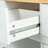 Kitchen Cart with Rubber wood Drop-Leaf Countertop ,Cabinet door internal storage racks,Kitchen Island on 5 Wheels with Storage Cabinet and 3 Drawers for Dinning Room-25757