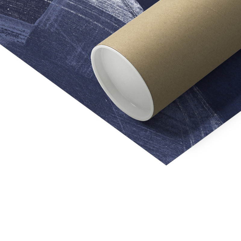 Blue On Blue I by June Erica Vess - Painting, 91cm H x 61cm W, Paper Print