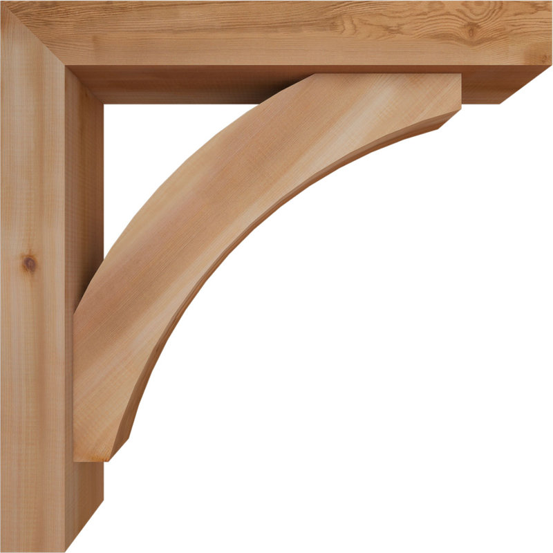 Support de bloc Thorton avec entretoise décalée, 30 x 30, Cèdre rouge occidental de l 5 1/2 po (lisse)