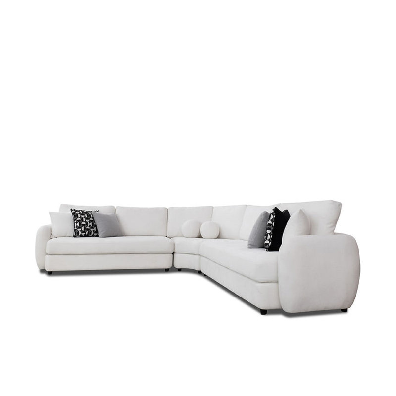 Canapé modulaire 3 pièces Giouli Beige