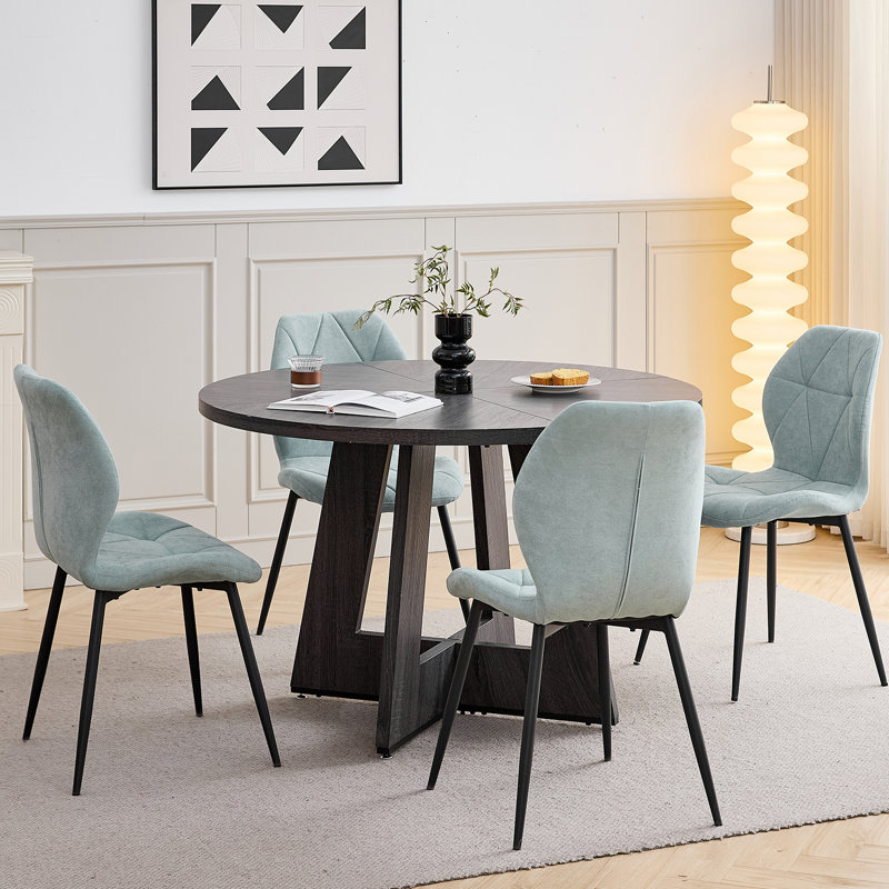Dining Set, Green, Black