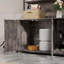 Grand bac à litière avec rangement pour tablette, salle de bain cachée et bloc-notes, armoire en bois robuste pour l'intérieur