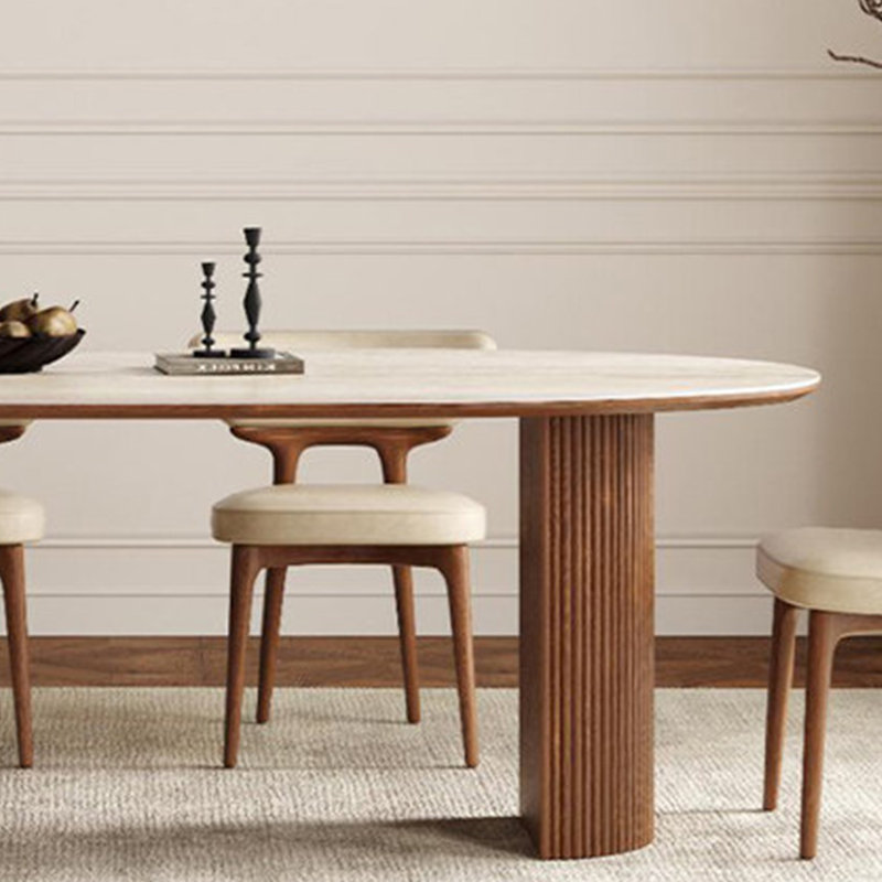 Table de salle à manger élégante et exquise, H 29,52 po x L 70,86 po x l 31,49 po