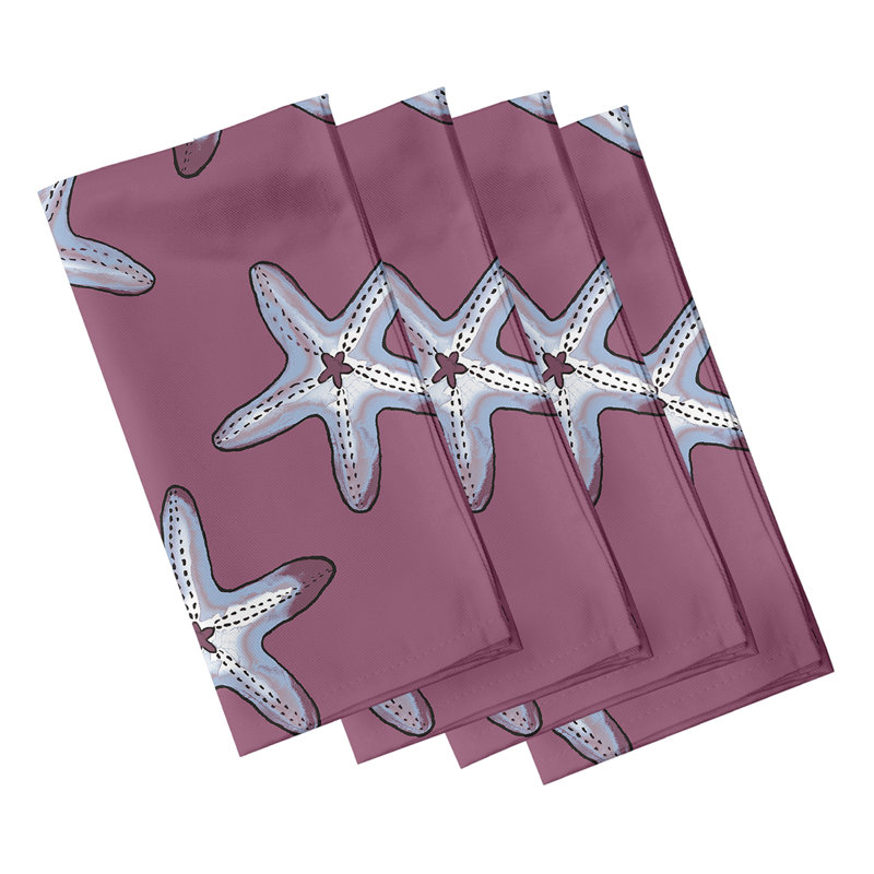 Tosha Polyester Square Napkin, Purple