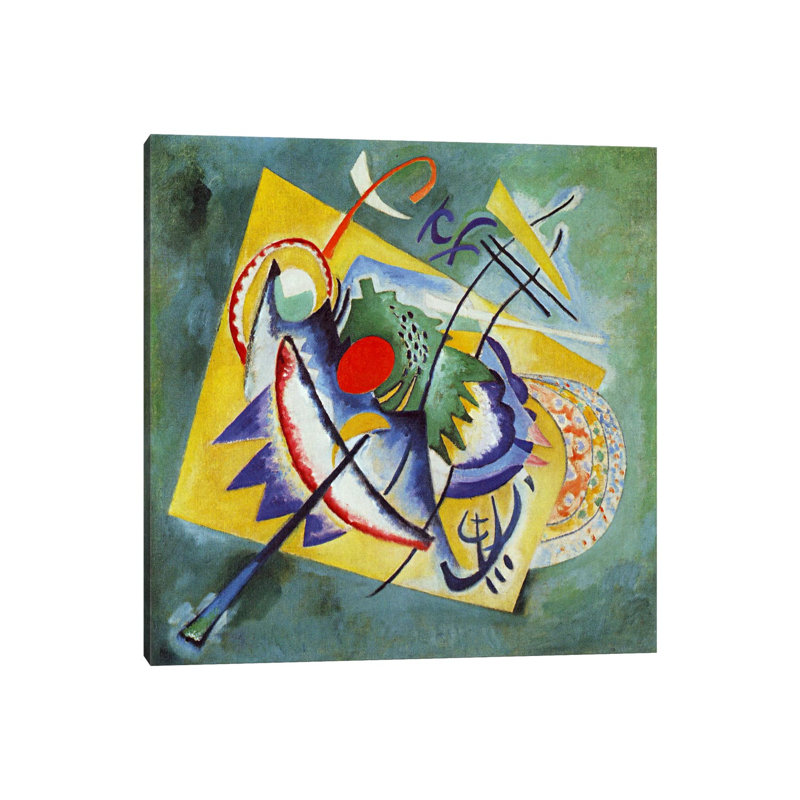 Red Oval by Wassily Kandinsky - Wrapped Canvas Painting, 30.48 cm H x 30.48 cm W