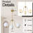 3 - Light Modern Linear Glass Globe  Chandelier