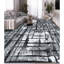 Windsom Abstract Area Rug in Sliver/Charcoal-62525686