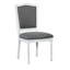 Ensemble de table de salle à manger extensible rustique 7 pièces avec rallonge amovible, 6 chaises de salle à manger rembourrées, 2 tiroirs intégrés-1588802393