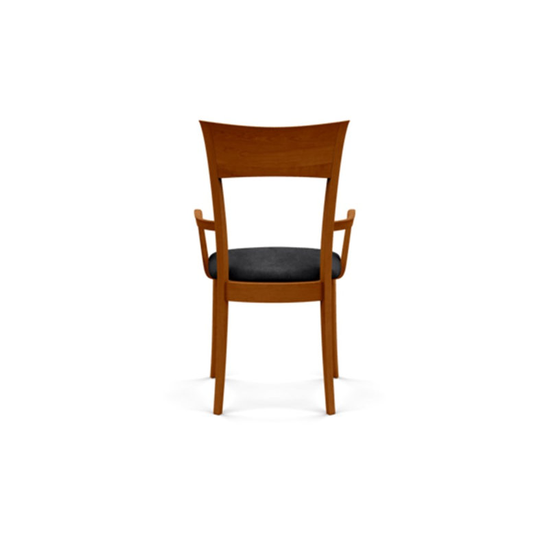 Ingrid Upholstered Arm Chair, Autumn Cherry, Microseude Onyx