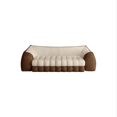 Wowmax Modern Plush Pet-friendly Sofa Giant Human Dog Sofa, Extended Large Comfy Floor Couch，Big Comfy Floor Sofa Couch for Pet Families Compression
